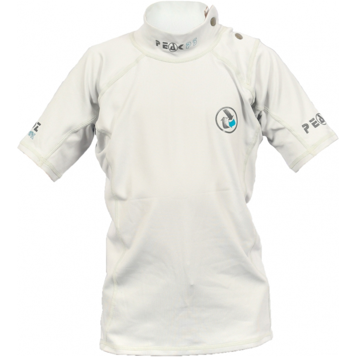 2026 Peak PS Junior Tecwik Short Sleeve Rash Vest 26KTWSS - White